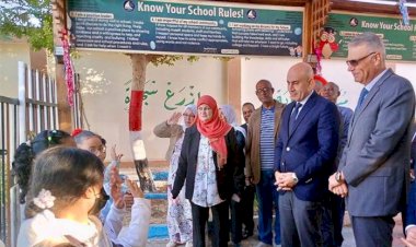 وزير التربية والتعليم ومحافظ أسوان يتابعان سير العملية التعليمية بمدرسة الشهيد عمرو فريد المتميزة للغات
