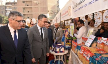 وزير التموين ومحافظ الجيزة يفتتحان سوق «اليوم الواحد» بشارع فيصل