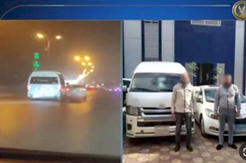 الداخلية تضبط قائدى سيارتين لأداء حركات استعراضية بالبحيرة