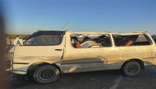 إصابة 14 شخصا فى حادث تصادم سيارتين بمركز كوم حمادة بالبحيرة