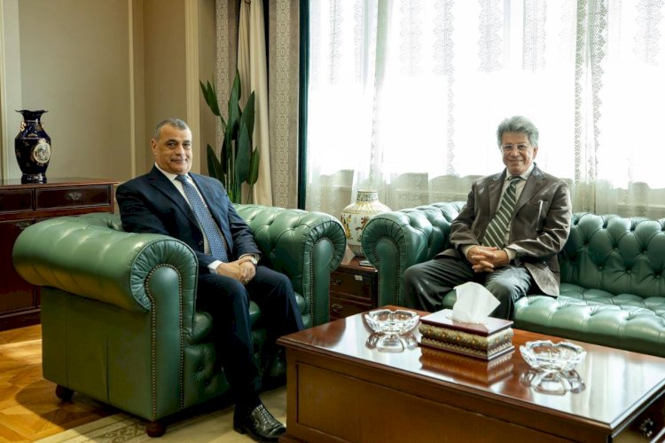 وزير الدولة للإنتاج الحربي يستقبل رئيس الشركة المتحدة للخدمات الإعلامية