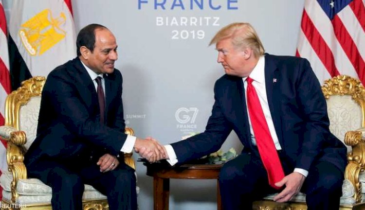 السيسي يثمن اهتمام الرئيس ترامب بمحورية قضية نهر النيل لمصر