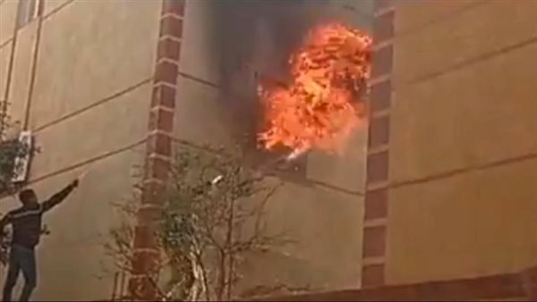 مصرع أم وطفلها ونجاة الأب في حريق مسكنهم بالإسماعيلية