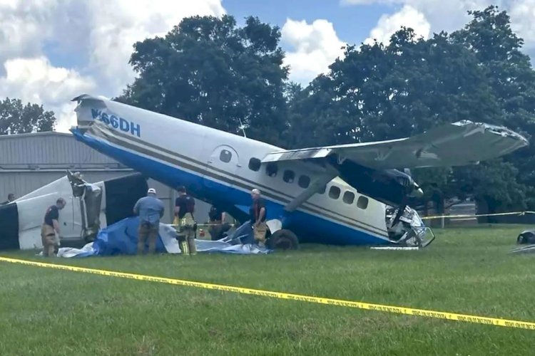 تحطم طائرة خاصة تقل 8 أشخاص في مطار بانجور بأمريكا