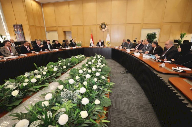 وزير الصناعة والنقل يلتقي سفير النمسا ووفود كبرى الشركات النمساوية العاملة في صناعات السكك الحديدية