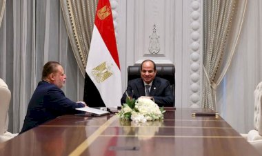 الرئيس السيسي يجتمع مع محافظ البنك المركزي المصري