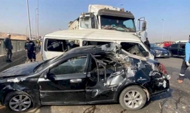 إصابة 5 أشخاص في تصادم سيارتين أعلى كوبري ميت غمر بالدقهلية