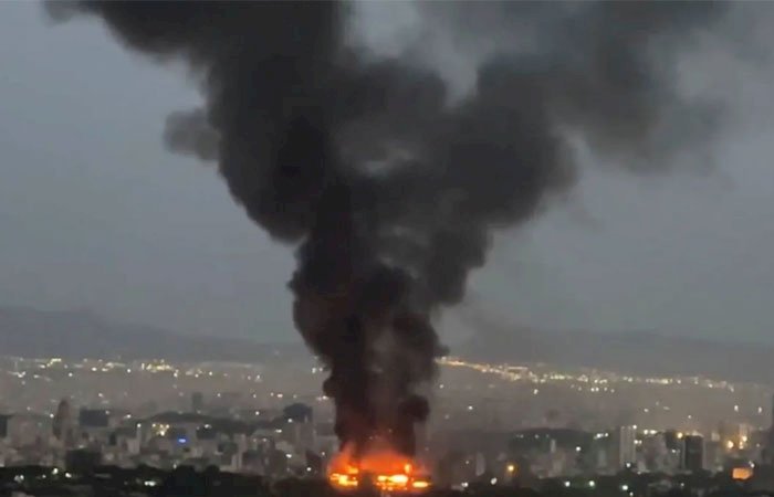 انفجار ضخم يهز مدينة «بندر عباس» الإيرانية.. وانقطاع واسع للكهرباء