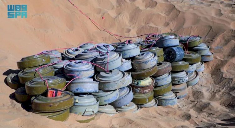 مشروع مركز الملك سلمان للإغاثة "مسام" ينزع (2,676) لغمًا من الأراضي اليمنية خلال أسبوع